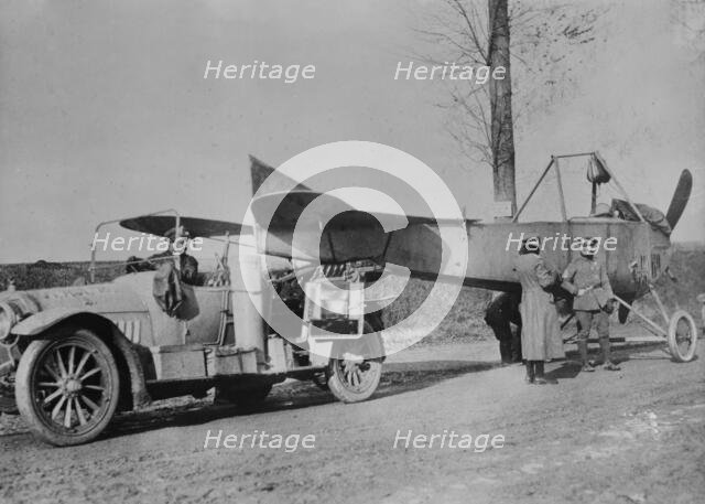 German aeroplane transport, 13 Apr 1915. Creator: Bain News Service.