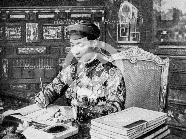 Emperor Khai Dinh (1885-1925), 12th Emperor of the Nguyen Dynasty, Annam, Vietnam, 1922. Artist: Unknown