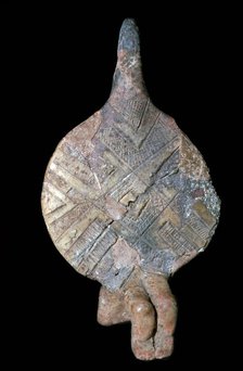 Seated fiddle-idol, 21st century BC. Artist: Unknown