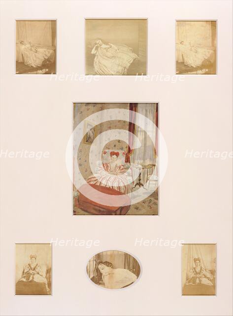 Convalescente (colorieè), 1861-67. Creator: Pierre-Louis Pierson.