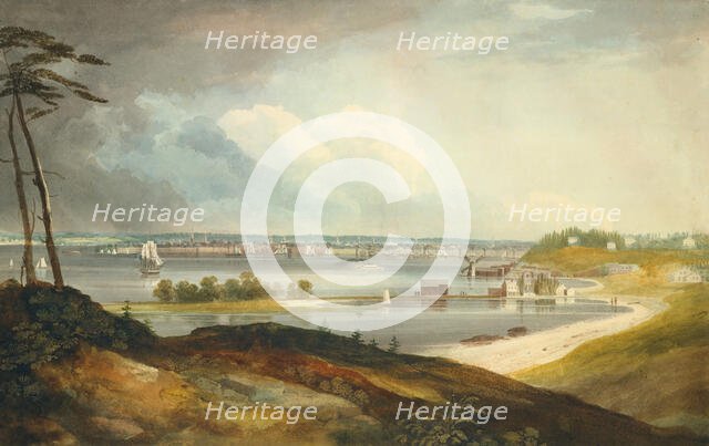 New York from the Heights near Brooklyn, ca. 1820-23. Creator: William Guy Wall.