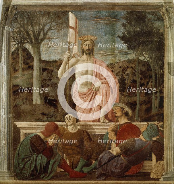 The Resurrection, ca 1460. Artist: Piero della Francesca (ca 1415-1492)