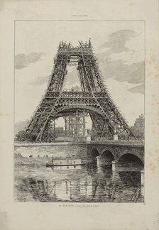 Eiffel tower on July 14, 1888, 1888. Creator: Anonymous.