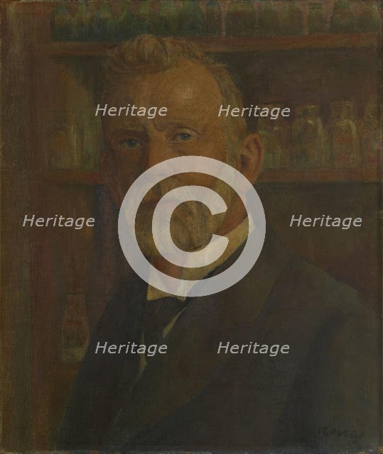 Portrait of Paul Ehrlich (1854-1915) , c. 1920. Creator: Voigt, Franz Wilhelm (1867-1949).