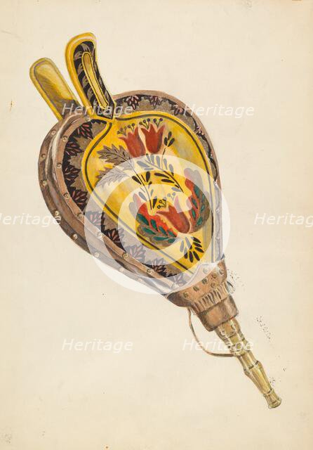 Painted Bellows, c. 1936. Creator: Ella Josephine Sterling.