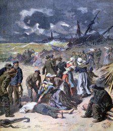 A Storm at Calais, France, 1893. Artist: Frederic Lix