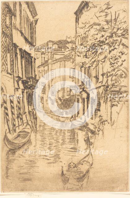 Quiet Canal, 1880. Creator: James Abbott McNeill Whistler.