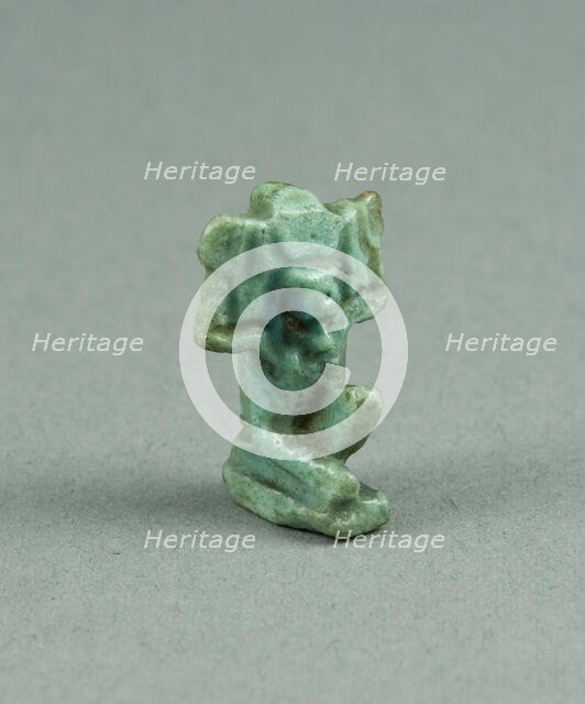 Amulet of the God Shu, Egypt, Third Intermediate Period, Dynasty 21-25 (1070-656 BCE). Creator: Unknown.