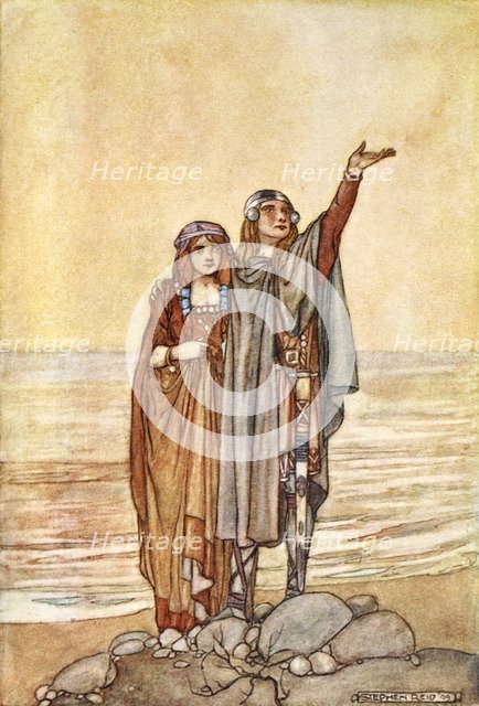 'Follow me now to the Hill of Allen', c1910.  Artist: Stephen Reid