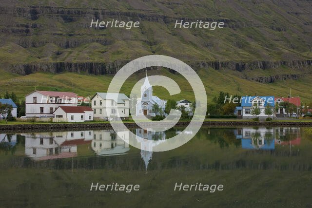 East Fjord Town, Iceland. Creator: Tom Artin.