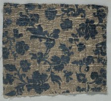 Velvet Fragment, c. 1700. Creator: Unknown.