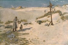 'The Cross on the Dunes', late 19th-early 20th century, (c1930). Creator: David Murray.