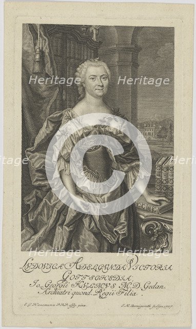 Luise Adelgunde Gottsched, born Kulmus (1713-1762), 1757.