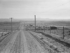 Owyhee project landscape, East Bench, west of Vale, Malheur County, Oregon, 1939. Creator: Dorothea Lange.