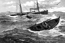 An incident during the search for H.M.S. Atalanta, 1880. Creator: Unknown.