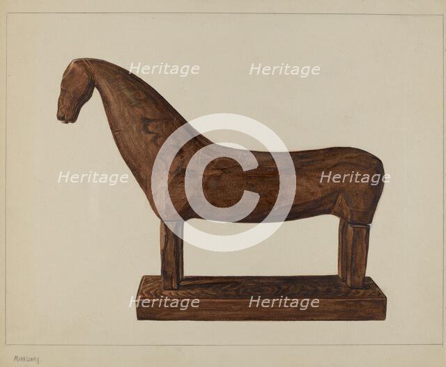 Horse, c. 1937. Creator: Mina Lowry.