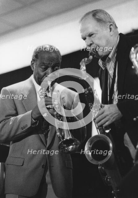 Joe Wilder  and Tommy Newsom, The March of Jazz, Clearwater Beach, Florida, 1997. Creator: Brian Foskett.