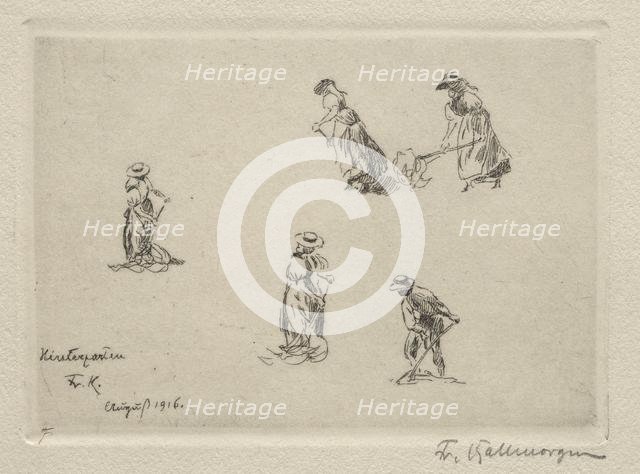 Haymakers, 1916. Creator: Friedrich Kallmorgan (German, 1856-1924).