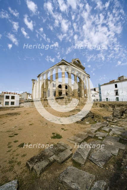 The Temple of Diana in Merida, Spain, 2007. Artist: Samuel Magal
