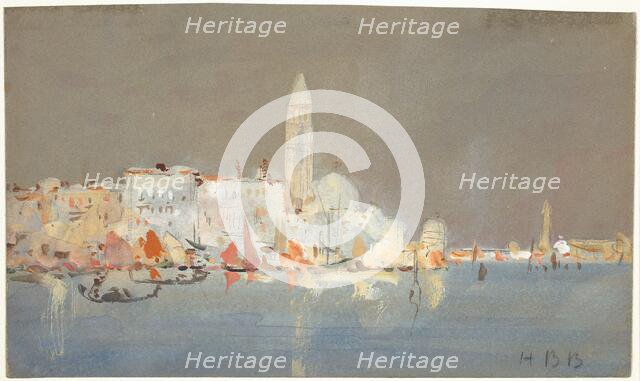 Venetian Capriccio with a Campanile. Creator: Hercules Brabazon Brabazon.