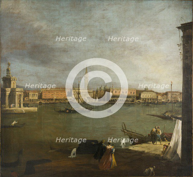 'The Bacino di San Marco: looking North', c1730. Artist: Canaletto.