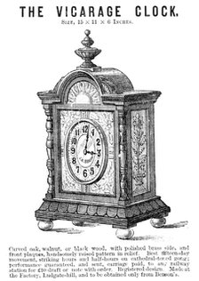 The Vicarage Clock, 1883. Creator: Unknown.