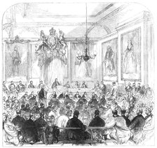 Trial of the Windsor Election Petition in the Townhall, Windsor, 1869. Creator: Unknown.