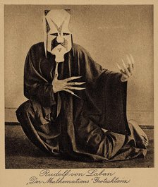 Rudolf von Laban as ?Mathematicus? (grotesque dance), 1915-1918. Creator: Anonymous.
