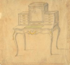 Design for a Desk, 19th century. Creator: Anon.