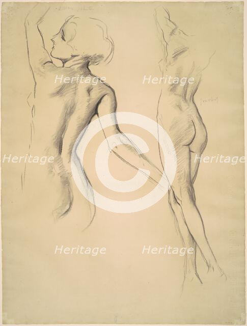 Studies for "Dancing Figures", 1919-1920. Creator: John Singer Sargent.