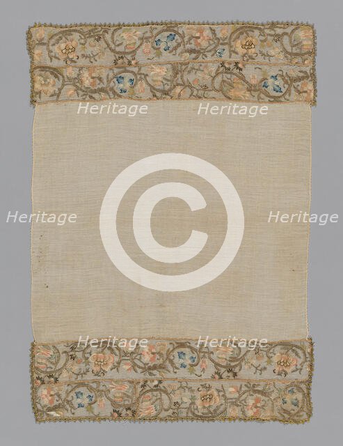 Towel or Napkin (Altered ?), Turkey, 19th century. Creator: Unknown.