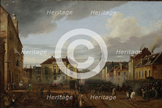 The return of squads of Polish army from Wierzbno, 1831.