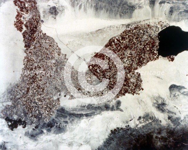 Earth from space - Imperial Valley, California, USA, seen from the Space Shuttle, c1980s. Creator: NASA.