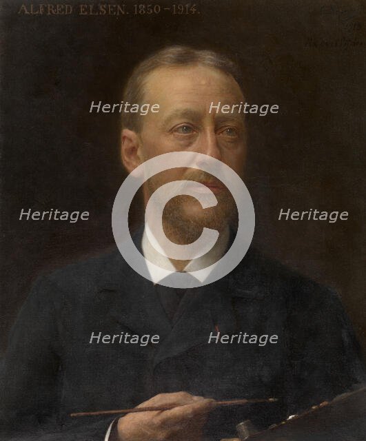 The Painter Alfred Elsen, 1915. Creator: Edouard De Jans.