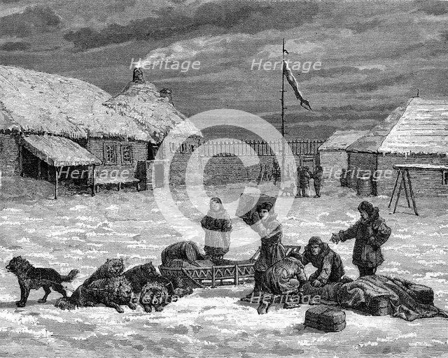 Alaskan scene, USA, 19th century. Artist: Unknown