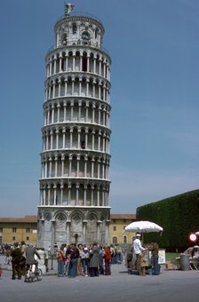 The leaning tower of Pisa, 12th century. Artist: Unknown