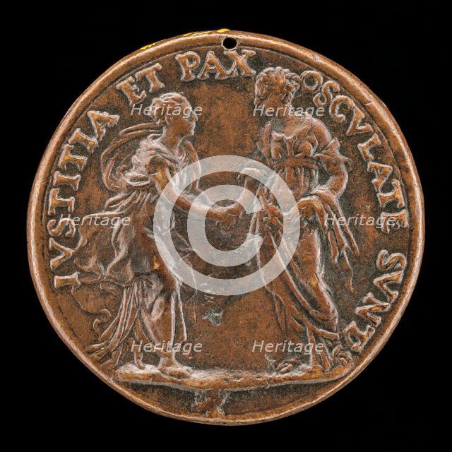 Justice and Peace [reverse], c. 1500/1525. Creator: Unknown.