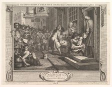 The Industrious 'Prentice Out of his Time and Married to his Master's Daught..., September 30, 1747. Creator: William Hogarth.