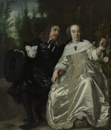 Abraham del Court and his wife Maria de Kaersgieter, 1654. Artist: Helst, Bartholomeus van der (1613-1670)