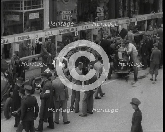 Crowds at a Motor Race in Ireland, 1936. Creator: British Pathe Ltd.