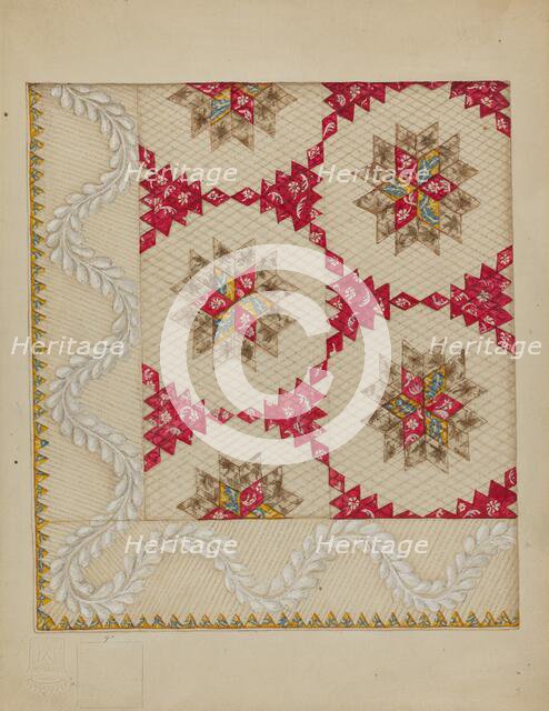 Patchwork Quilt, c. 1936. Creator: Irene Schaefer.