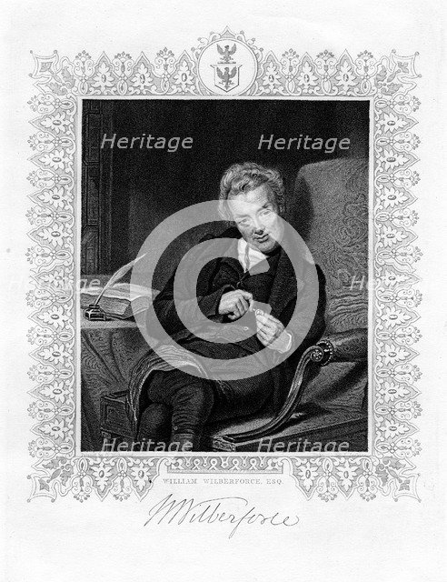 William Wilberforce, English parliamentarian and abolitionist, 19th century.Artist: J Jenkins