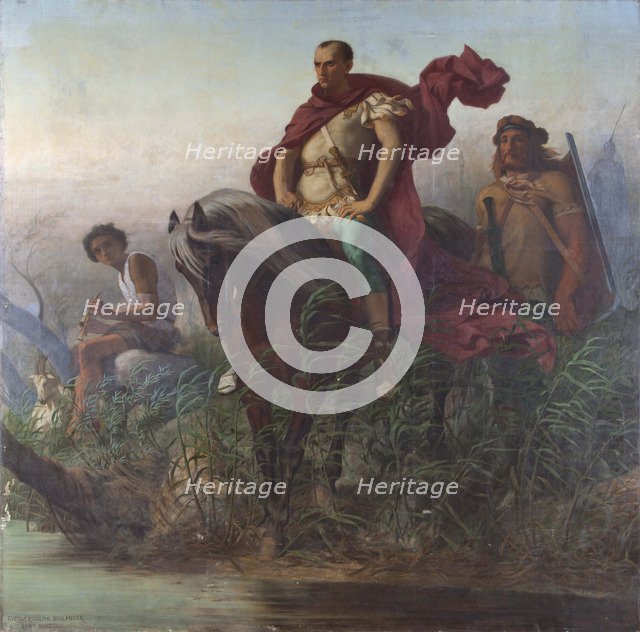 Caesar on the banks of the Rubicon, 1854-1855.