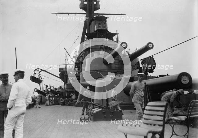 Deck on "MINAS GERAES", between c1910 and c1915. Creator: Bain News Service.