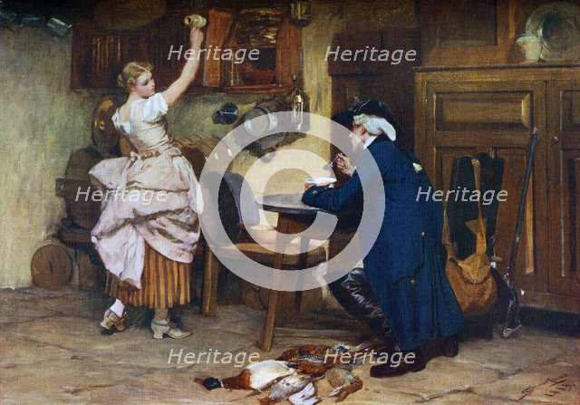 'Flirtation', 1885, (1912).Artist: John Seymour Lucas