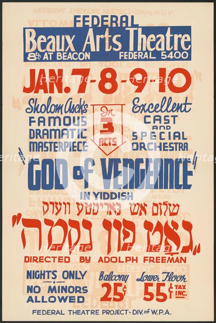 God of Vengeance, Los Angeles, [193-]. Creator: Unknown.