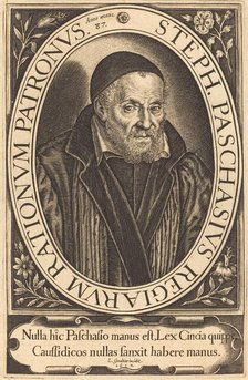 Étienne Pasquier, 1617. Creator: Leonard Gaultier.