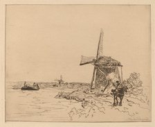 The Towpath (Le Chemin de Halage), 1862. Creator: Johan Barthold Jongkind.