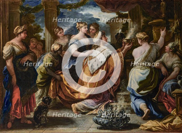 The Idolatry of King Solomon, c1684. Creator: Giordano, Luca (1632-1705).