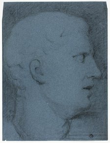 Profile of Head after a Cast (recto and verso), n.d. Creator: George Henry Harlow.